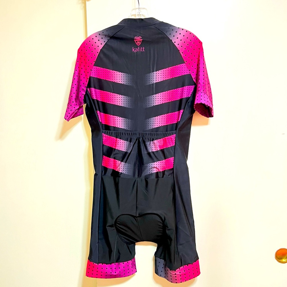 Kafitt Unisex Pro Cyclist Body Skinsuit Seat Pads Bicycle Skin Suit Outfit 2XL - Picture 2 of 14